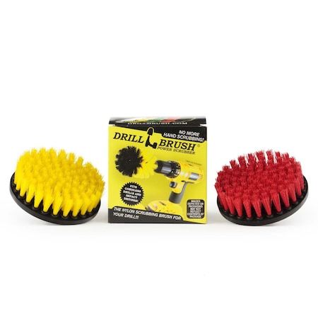Drill Brush Power Scrubber By Useful Products 5 in W 5 in L Brush, Variety 5in-S-RY-QC-DB